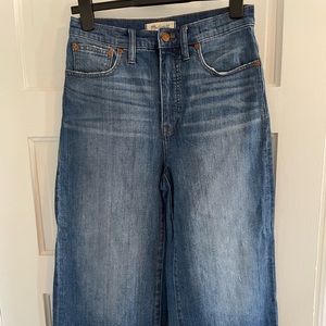 Madewell wide leg crop Jean